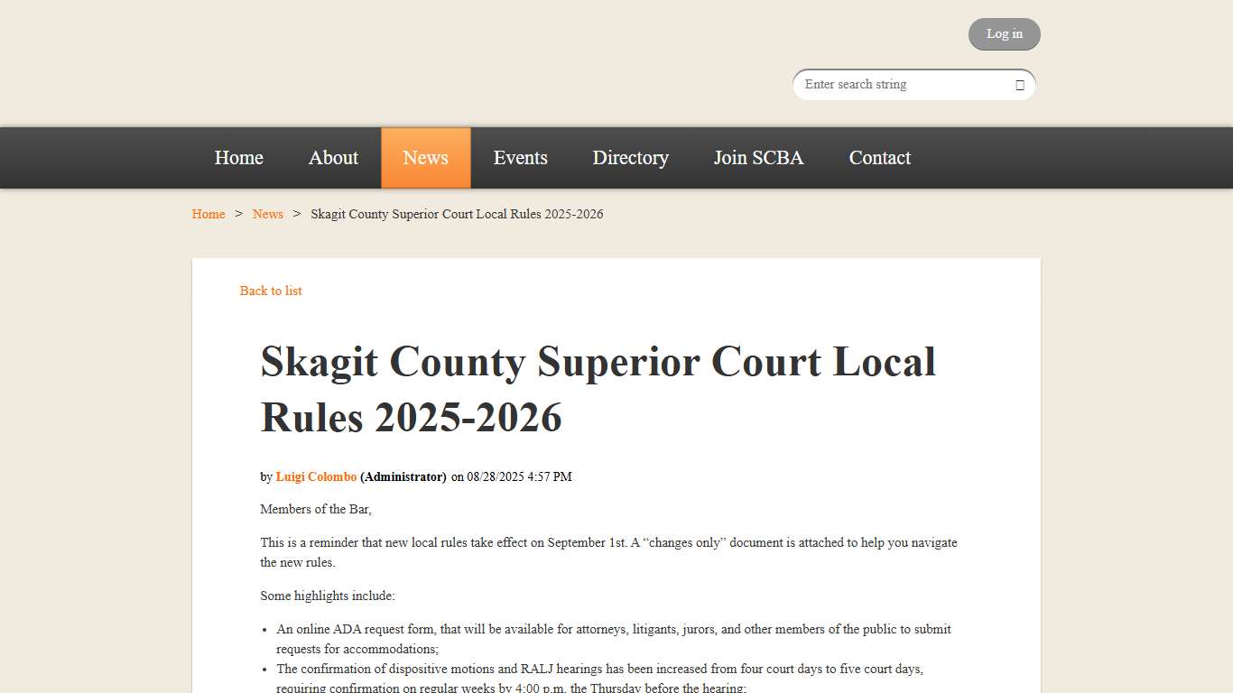 Skagit County Bar Association - Skagit County Superior Court Local Rules 2025-2026